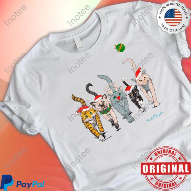 Five Cats Christmas Hoodie