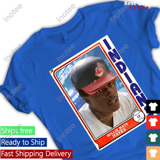 Willie Mays Hayes Indians Long Sleeve T Shirt