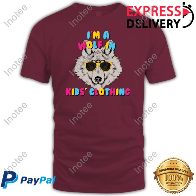 Nywolforg I'm A Wolf In Kids' Clothing Long Sleeved T-Shirt