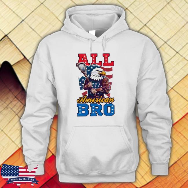 4th Of July All American Bro Eagle Softball 2023 Hoodie