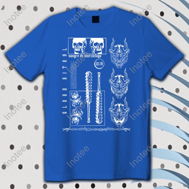 Trappy-Chan Wearing Blood Ritual T Shirt Sdm Sangre De Murcielago Merch Blood Ritual Shirts
