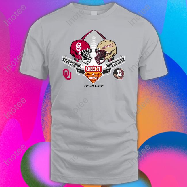Fcsmerch Sooners Vs Seminoles Cheez It Bowl Hoodie Oklahoma Sooners Vs Florida State Seminoles 2022 Cheez It Bowl Tee Shirt