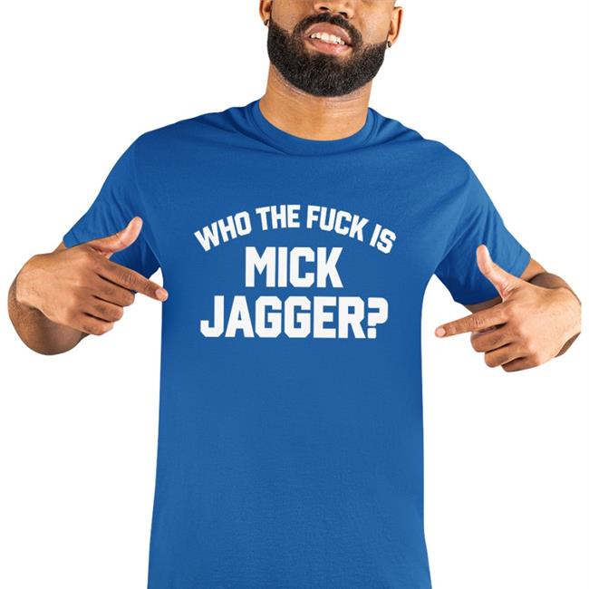Who The Duck Is Mick Jagger Tee Shirt Keith Richards Wearing Who The Duck Is Mick Jagger T Shirt