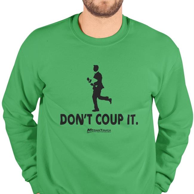 Hawley Running Don't Coup It Hoodie Meidastouch Merch