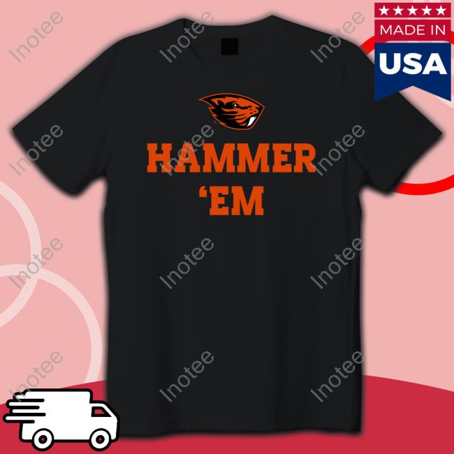 Osu Beaver Logo Hammer Em Tee Shirt