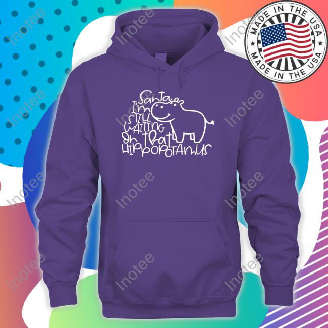 Santa I'm Still Waiting Or That Hippopotamus Sweatshirt