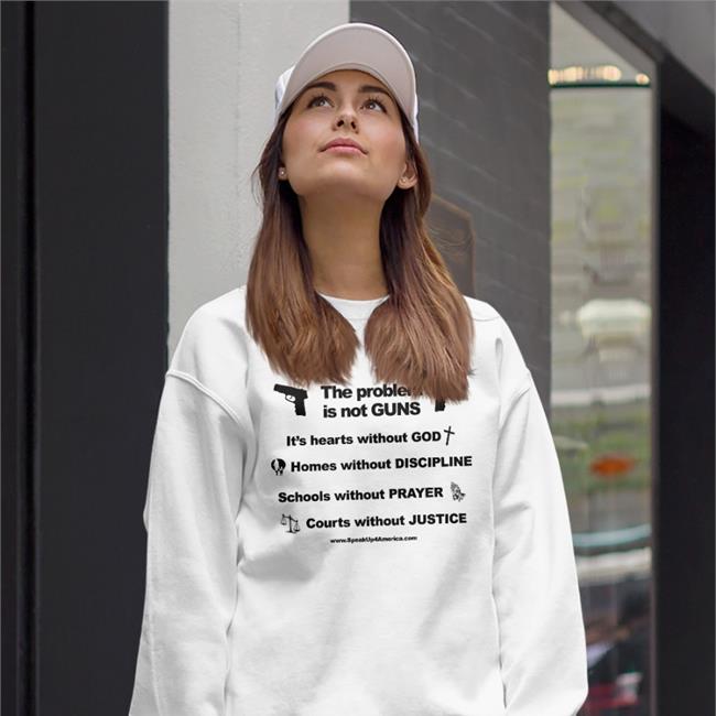 The Problem Is Not Gun It's Hearts Without God Tee Shirt Shirts With Threatening Auras