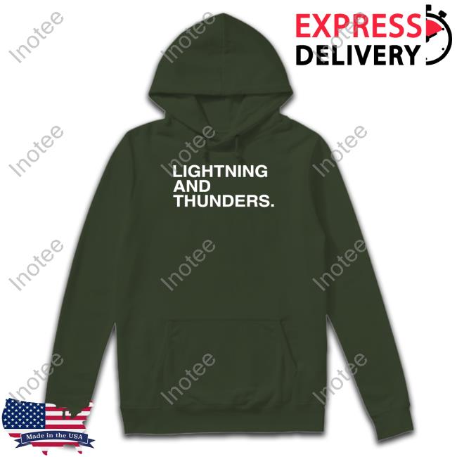 Funny Lightning And Thunder Shirt