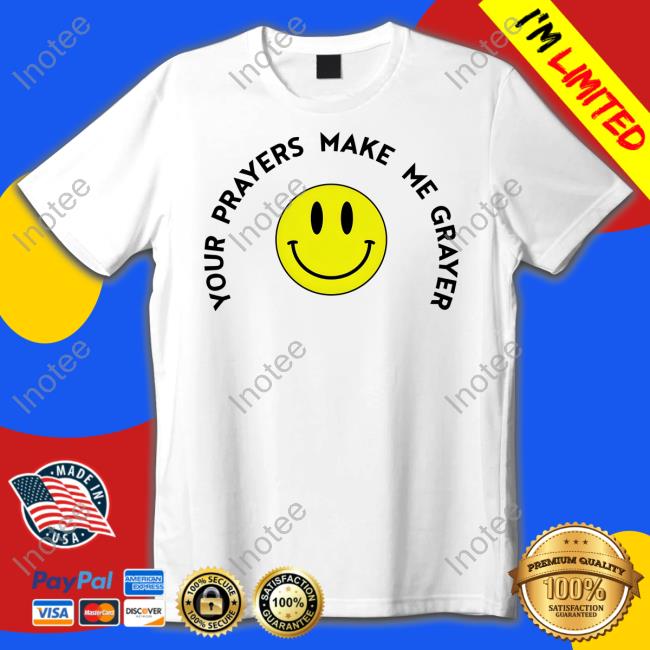 Smiley Face Your Prayers Make Me Grayer Tank Top