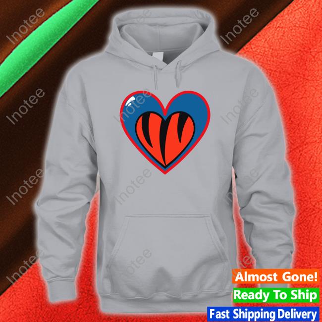Pray For Damar Cincinnati Buffalo Heart Hoodie Sweatshirt