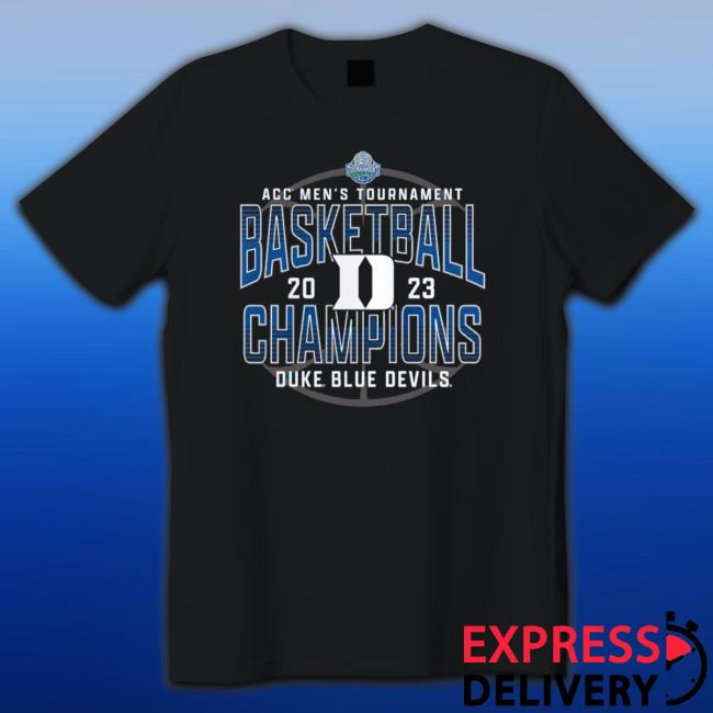 Acc Men’S Tournament Basketball 2023 Duke Blue Devils Champions T-Shirt