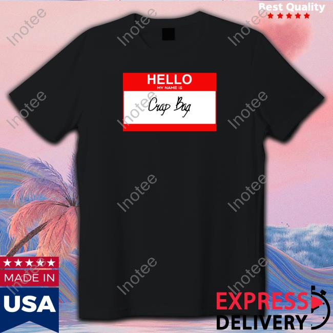 Strangethrift Hello My Name Is Crap Bag Hoodie