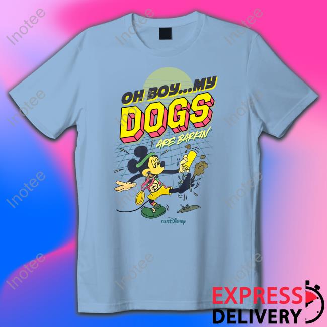 Mickey Oh Boy My Dogs Are Barking Hoodie