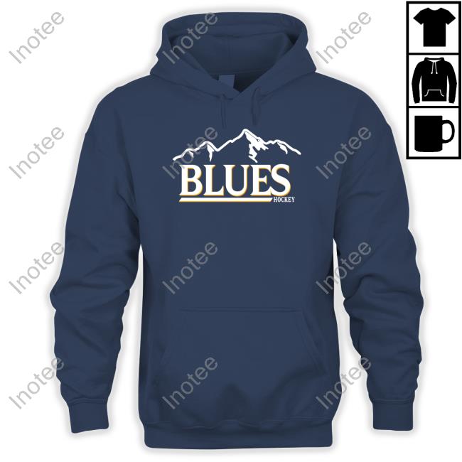 Vintage Blues Hockey Tee Shirt Vintage Blues Hockey Tee