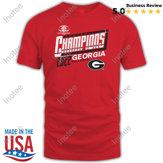 Georgia Bulldogs 2022 Sec Football Conference Champions Shirt