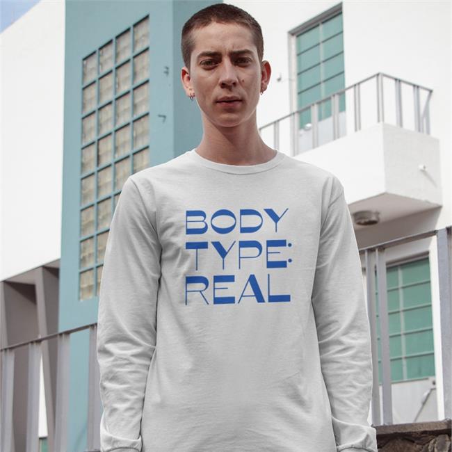 Body Type Real White T Shirt