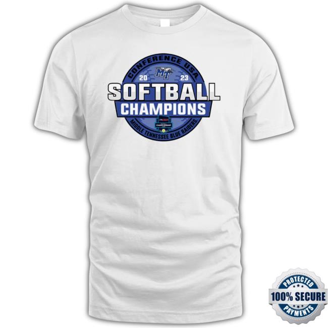 Mtsu Blue Raiders 2023 Ncaa C-Usa Softball Conference Tournament Champions Shirt
