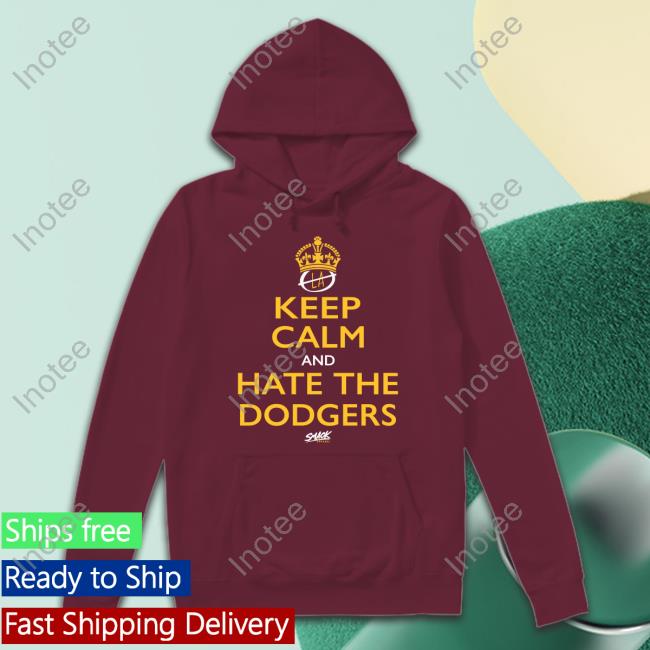 Casual Keep Calm And Hate The Dodgers Long Sleeve Tee Shirt