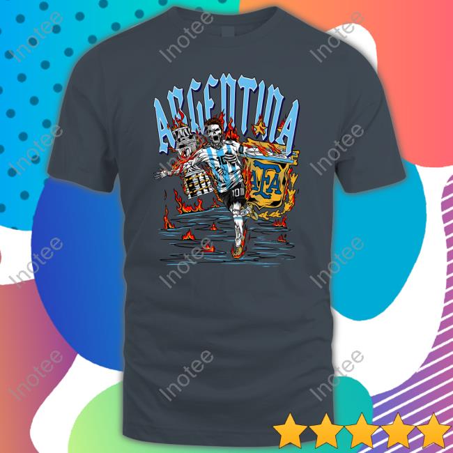 Messi Argentina Sanadetroit T Shirt