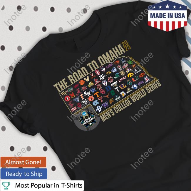 Official The Road To Omaha 2023 Men’S College World Series Shirt