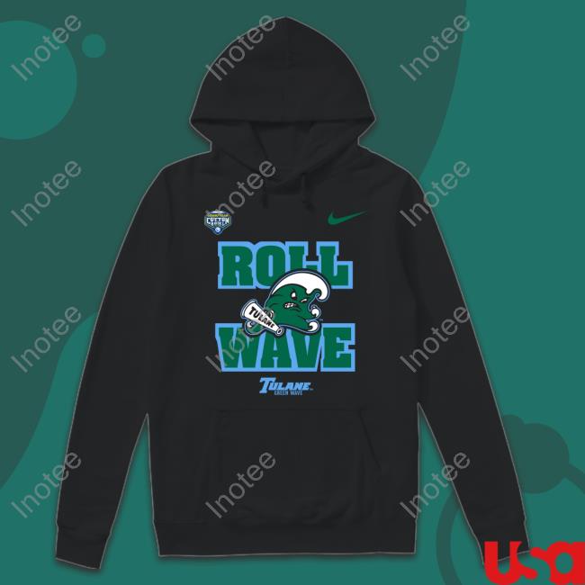 Tulane Football Roll Wave Tulane Green Wave Shirt