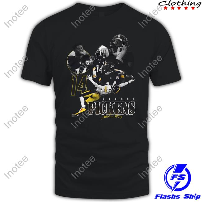 Pat Freiermuth Wearing George Pickens 14 Tee Shirt