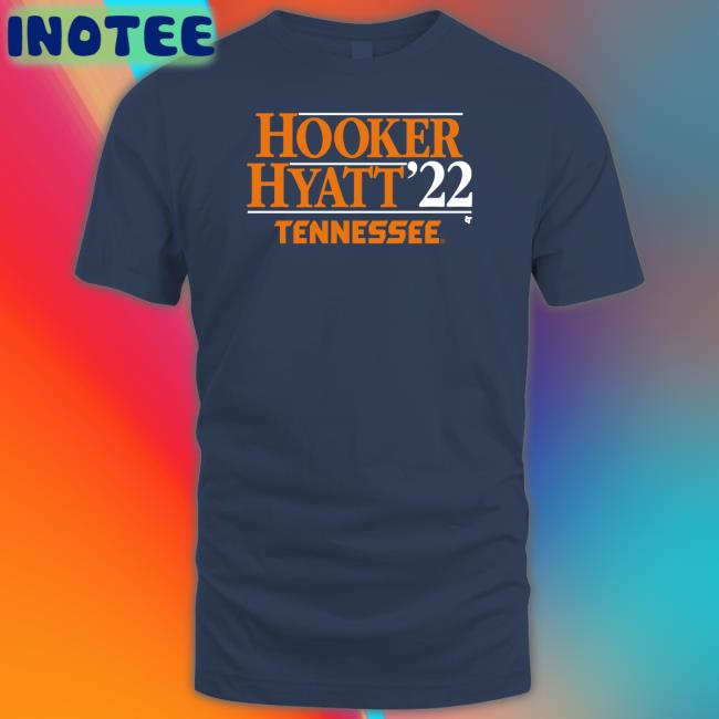 Hooker Hyatt 22 Tennessee Sweatshirt Hooker Hyatt 22 Tennessee Tee Shirt