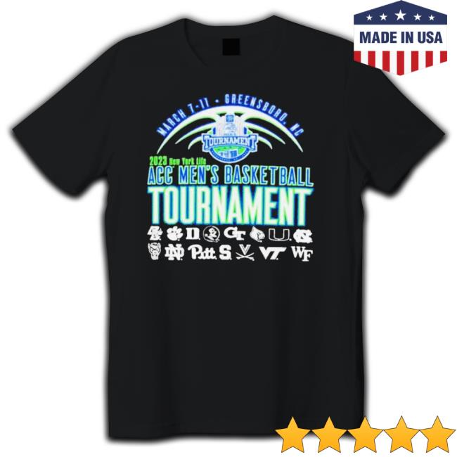 Official 2023 New York Life Acc Men’S Basketball Tournament shirt