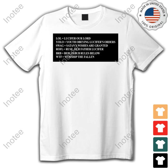 Lol Lucifer Our Lord Yolo Youth Obeying Lucifer's Orders Sweatshirt