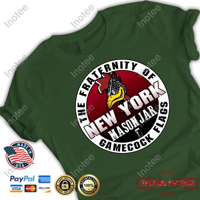 The Fraternity Of New York Mason Jar Gamecock Flags Sweatshirt