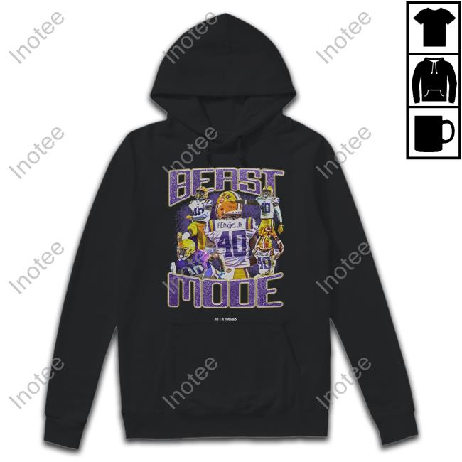 Mr No Aka 504 Perkins Jr Beast Mode Long Sleeve Tee Shirt Nila Threads