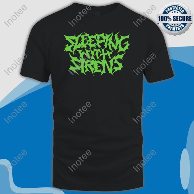 Sirens Merch Metal Logo Black Long Sleeve Tee Shirt