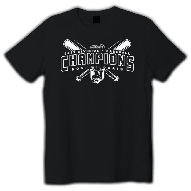 Novi Wildcats 2023 Division 1 Baseball Champions Shirt