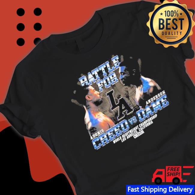 Rattle For La Adonis Creed Vs Anderson Dame Shirt