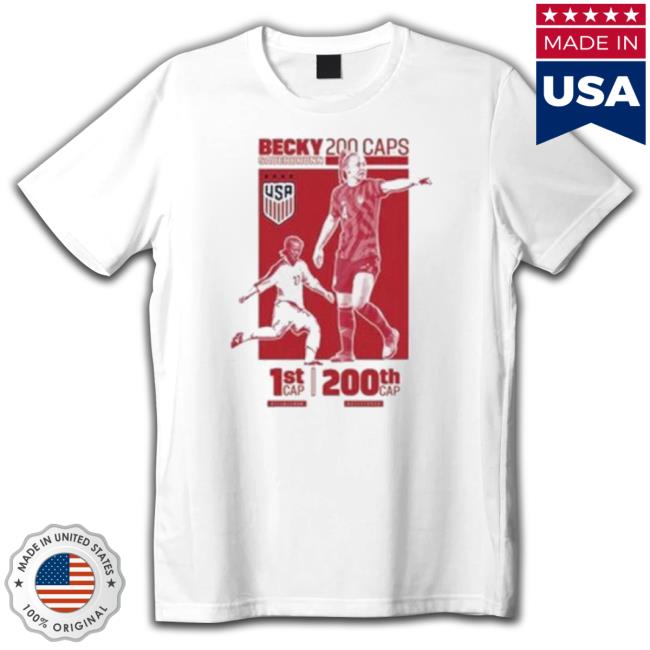 Uswnt Becky Sauerbrunn 200Th Cap Celebration Shirt