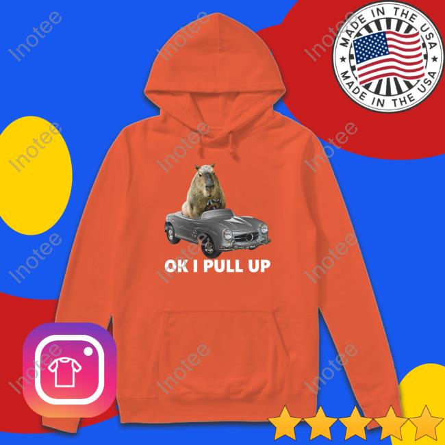 Capybara Car Tee Shirt Capy Man Car Ok I Pull Up Shirt