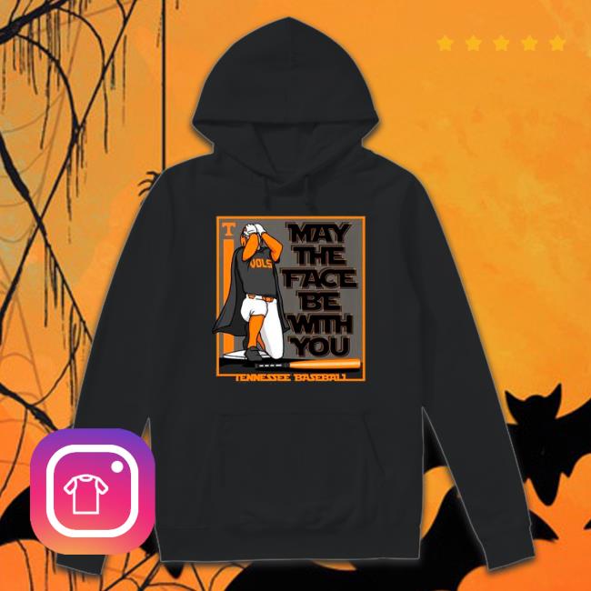 Official University Of Tennessee Baseball May The Face Be With You shirt