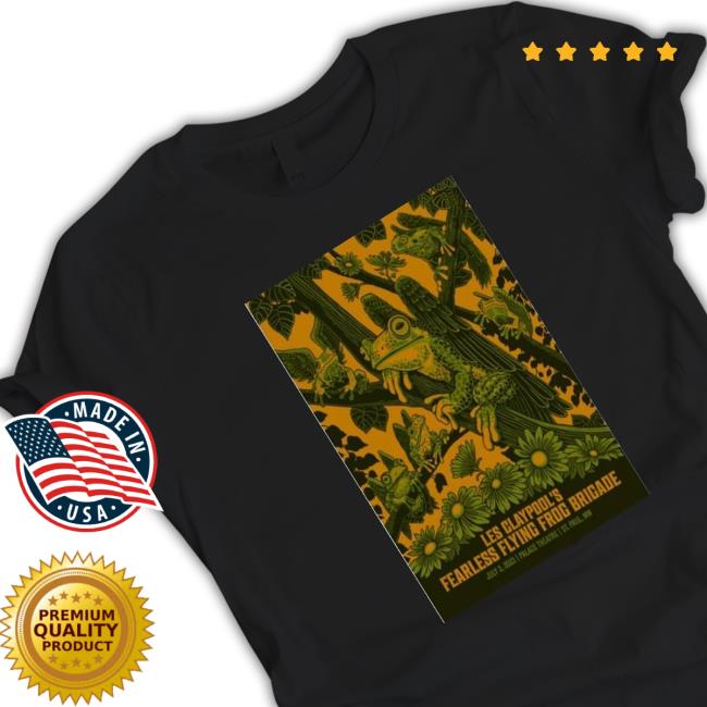 Les Claypool’S Fearless Flying Frog Brigade Tour St Paul, Mn July 3 2023 Poster Shirt