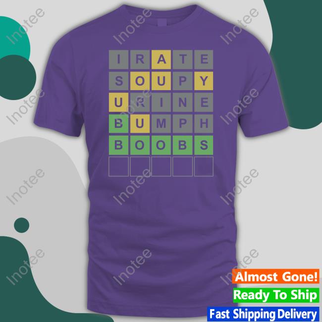 Disturbeddurden Shop Irate Soupy Urine Bumph Boobs Shirts