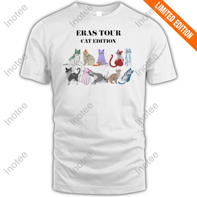 Swiftie Eras Tour Cat Edition Long Sleeve Tee Shirt