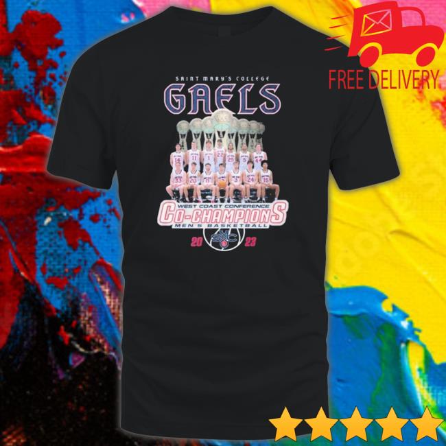 Official Saint Mary’S College Gaels West Coast Conference Champions Men’S Basketball 2023 shirt Official Saint Mary’S College Gaels West Coast Conference Champions Men’S Basketball 2023 shirt
