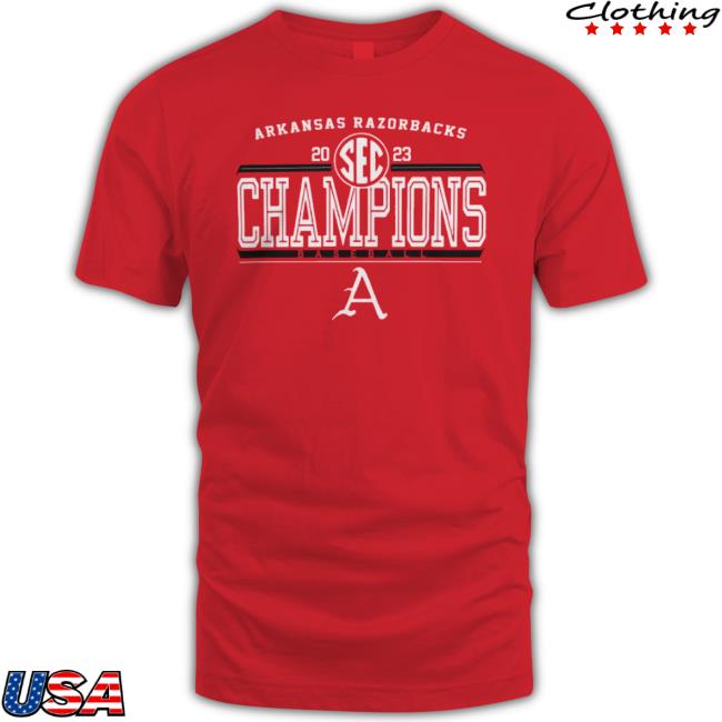 Ncaa Arkansas Razorbacks Baseball 2023 Sec Champions Shirt Ncaa Arkansas Razorbacks Baseball 2023 Sec Champions Shirt