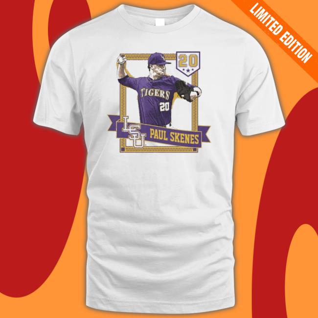 Lsu Tigers Paul Skenes Vintage Pitch Shirt