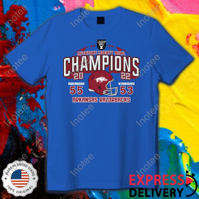 Autozone Liberty Bowl Champions Arkansas Razorbacks Tee