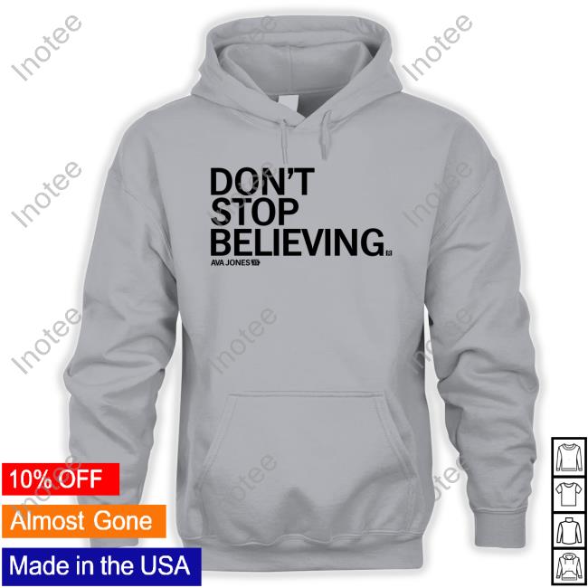 Ray Gun Don't Stop Believing Ava Jones Long Sleeve Tee