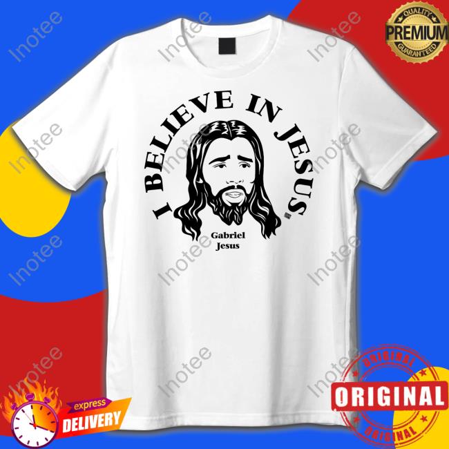 Gooner Toons I Believe In Jesus Gabriel Jesus Shirt Gunners