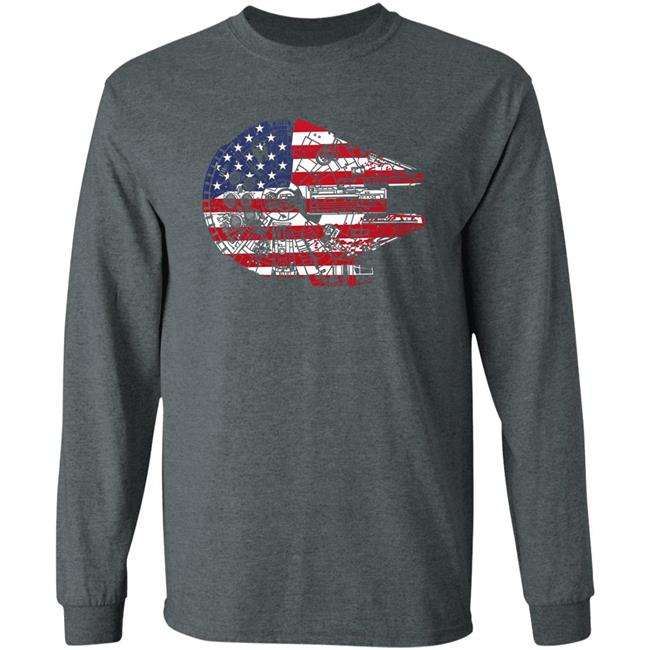 Mark Hamill Ford Of July Independence Day 2022 The American Flag Star Wars Millennium Falcon Us Space Force Shirt