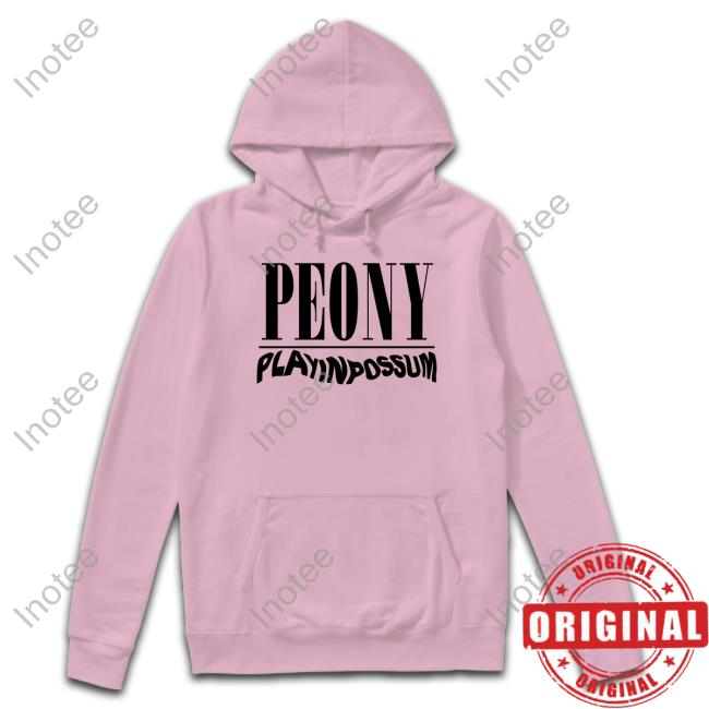 Peonyopossum Peony Play In Possum Hoodie