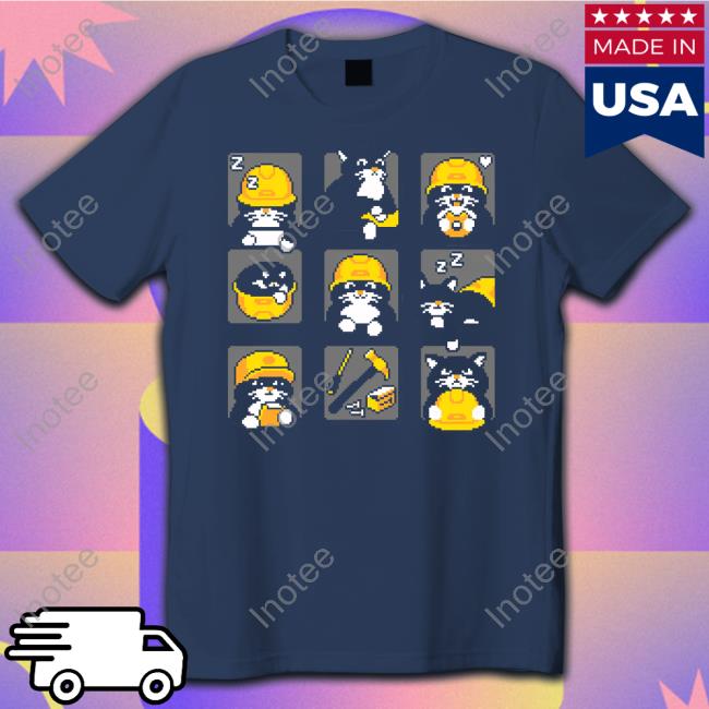 Construction Cats By Cats With Jobs Tee Shirt