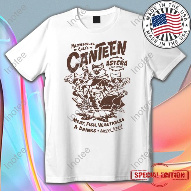 Fangamer Store Meowscular Chef's Canteen Long Sleeve T Shirt